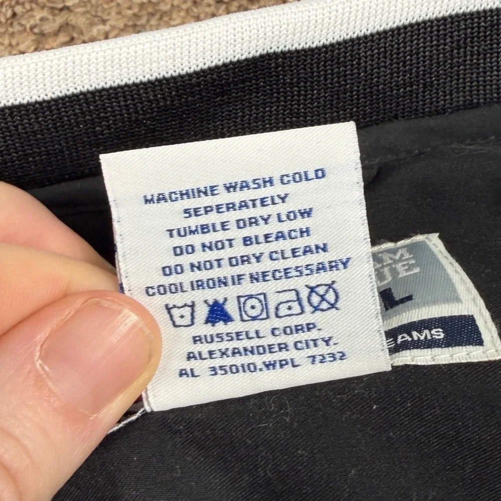 Y2K Russell Marana Basketball‎ Lightweight Pullover Jacket XL Black Team Issue